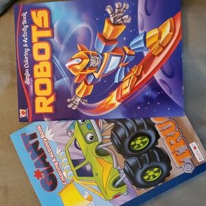 Robots‎ & Trucks Coloring & Activity Books